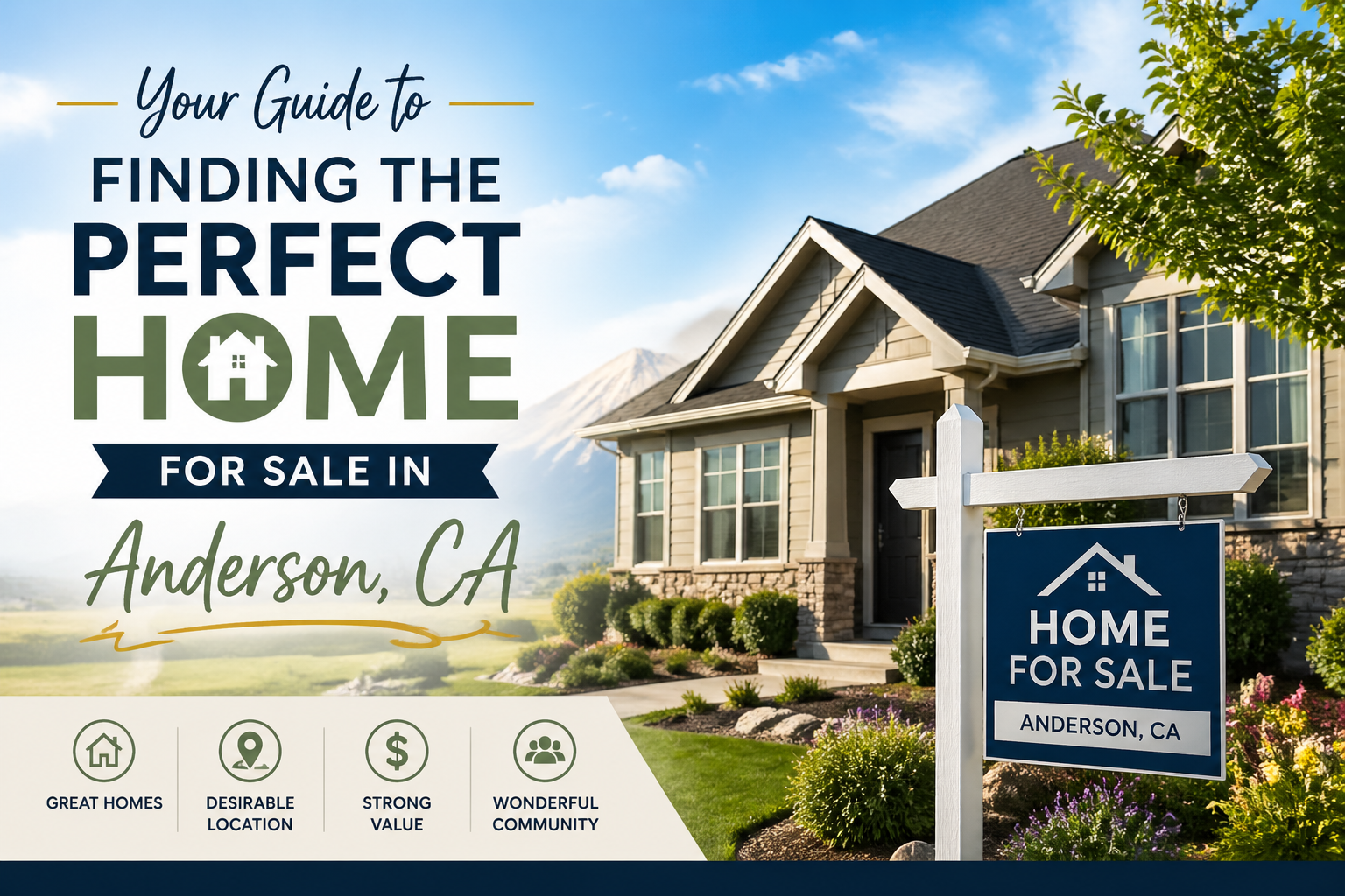 Your Guide to Finding the Perfect Home for Sale in Anderson, CA